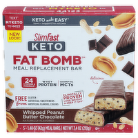 SlimFast Meal Replacement Bar, Whipped Peanut Butter Chocolate