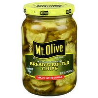MT. Olive Old-Fashioned Sweet Bread & Butter Chips - 16 Fluid Ounce