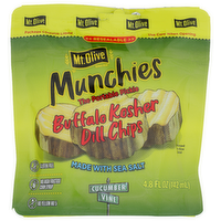 Mt. Olive Munchies Buffalo Kosher Dill Chips The Portable Pickle - 4.8 Fluid Ounce