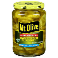 Mt. Olive Mini Stuffers Hamburger Dill Chips - 24 Fluid Ounce