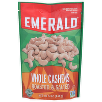 Emerald Roasted & Salted Whole Cashews - 5 Ounce
