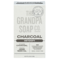 The Grandpa Soap CO. Mint Detoxify Charcoal Bar - 4.25 Ounce