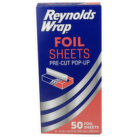 Reynolds Wrap Pre-Cut Pop-Up Foil Sheets - 50 Count