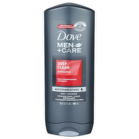 Dove Men+care Deep Clean Exfoliating Micromoisture Body + Face Scrub - 13.5 Fluid Ounce