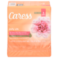 Caress White Peach & Orange Blossom Daily Silk Beauty Bar - 3.15 Ounce - 3 Count