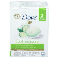 Dove Cucumber & Green Tea Scent Cool Moisture ¼ Moisturizing Cream - 3.75 Ounce - 2 Count