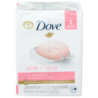 Dove Beauty Bar, Pink - 2 Each