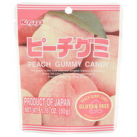 Kasugai Standpack Peach Gummy Candy - 1.76 Ounce