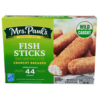 Mrs. Paul's Crunchy Breaded Fish Sticks - 24.6 Ounce