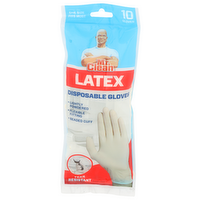 Mr. Clean Latex Disposable Gloves - 10 Count