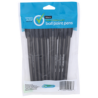 Simply Done Black Medium Point Ball Pens - 10 Count