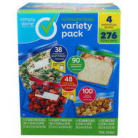 Simply Done Variety Pack Reclosable Bags - 4 Count