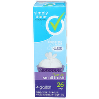 Simply Done Clean Fresh Scent Flap Tie Small Trash - 4 Gallon - 26 Count