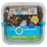 Simply Done With Lids Cake Pans - 3 Count