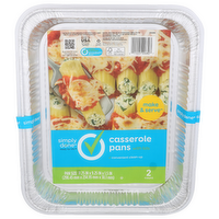 Simply Done Casserole Pans With Lids - 2 Count