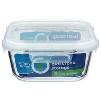 Simply Done Glass Food Storage With Lids - 1 Count