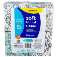 Simply Done Soft Facial Tissue - 4 Count