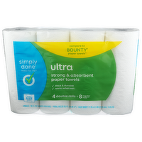 Simply Done Ultra Strong & Absorbent Paper Towels - 40.563 Square foot - 4 Count