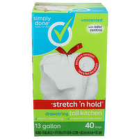 Simply Done Stretch N Hold Tall Drawstring Kitchen Bags - 40 Count
