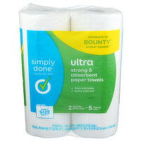 Simply Done Ultra Strong & Absorbent Paper Towels - 46.42 Square foot - 2 Count