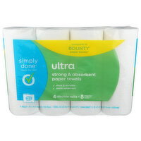 Simply Done Ultra Strong & Absorbent Paper Towels - 4 Roll