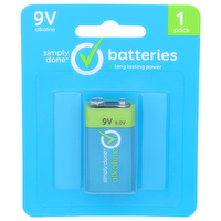 Simply Done 9v Alkaline Batteries - 1 Count