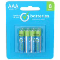 Simply Done AAA Alkaline 1.5v Batteries - 8 Count