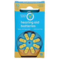 Simply Done 10 Size 1.4v Hearing Aid Batteries - 16 Count