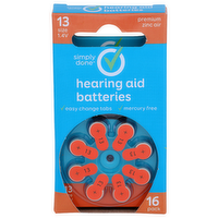 Simply Done Hearing Aid Batteries - 16 Count