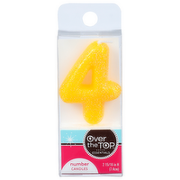 OVER THE TOP ESSENTIALS Number 4 Candles - 1 Each