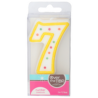 OVER THE TOP ESSENTIALS Number 7 Candles - 1 Each