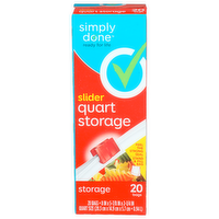 Simply Done Slider Quart Storage - 20 Count