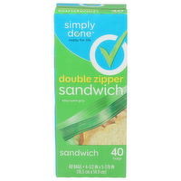 Simply Done Double Zipper - 40 Count