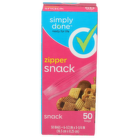 Simply Done ' Zipper Snack Bags - 50 Count