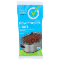 Simply Done Slow Cooker Liners - 4 Count
