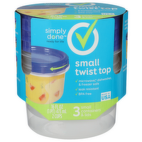 Simply Done Small Twist Top - 5.333 Fluid Ounce - 3 Count