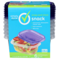 Simply Done Snack Snap And Store - 1.583 Fluid Ounce - 6 Count
