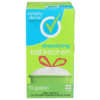 Simply Done Drawstring Tall Kitchen - 13 Gallon - 22 Count
