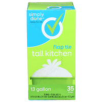 Simply Done Flap Tie Tall Kitchen - 13 Gallon - 35 Count