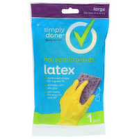 Simply Done Large Household Gloves Latex - 1 Count