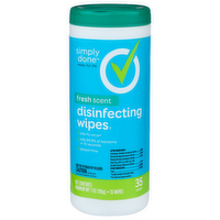 Simply Done Fresh Scent Disinfecting Wipes₁ ₁includes Weight Of Absorbent Wipe - 0.2 Ounce - 35 Count