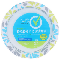 Simply Done Paper Plates - 24 Count