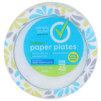Simply Done Designer Paper Plates - 48 Count