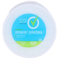 Simply Done Coated Paper Plates - 100 Count