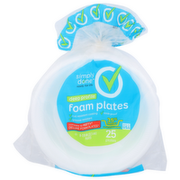 Simply Done Deep Profile Foam Plates - 25 Count