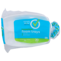 Simply Done 5 Compartment Foam Trays - 20 Count