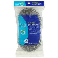 Simply Done Steel Mesh Scrubbers - 2 Count