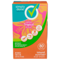 Simply Done Dryer Sheets - 80 Count