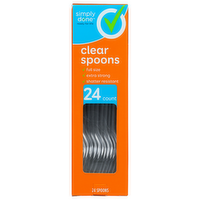 Simply Done Clear Spoons - 24 Count