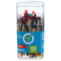 Simply Done Frilled Toothpicks - 125 Count